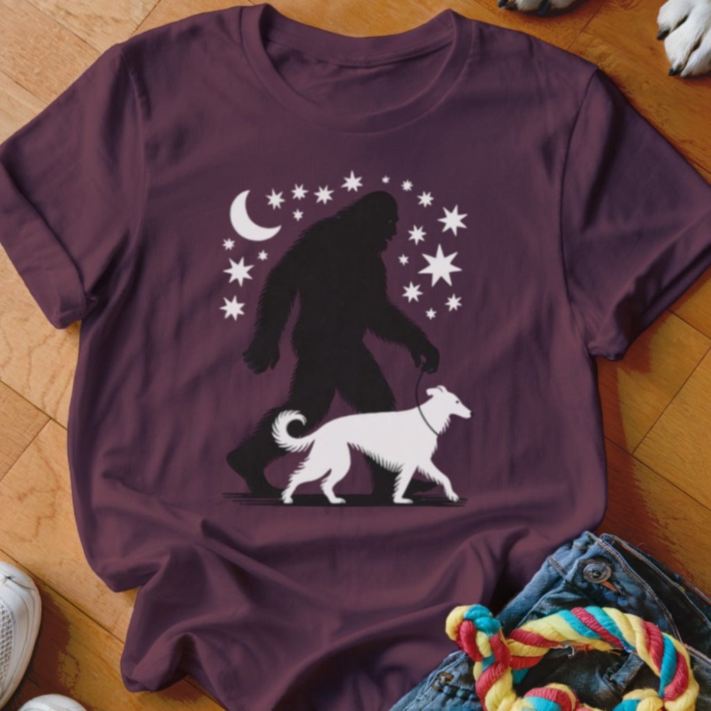 Bigfoot Borzoi Shirt - The Pawsitive Initiative