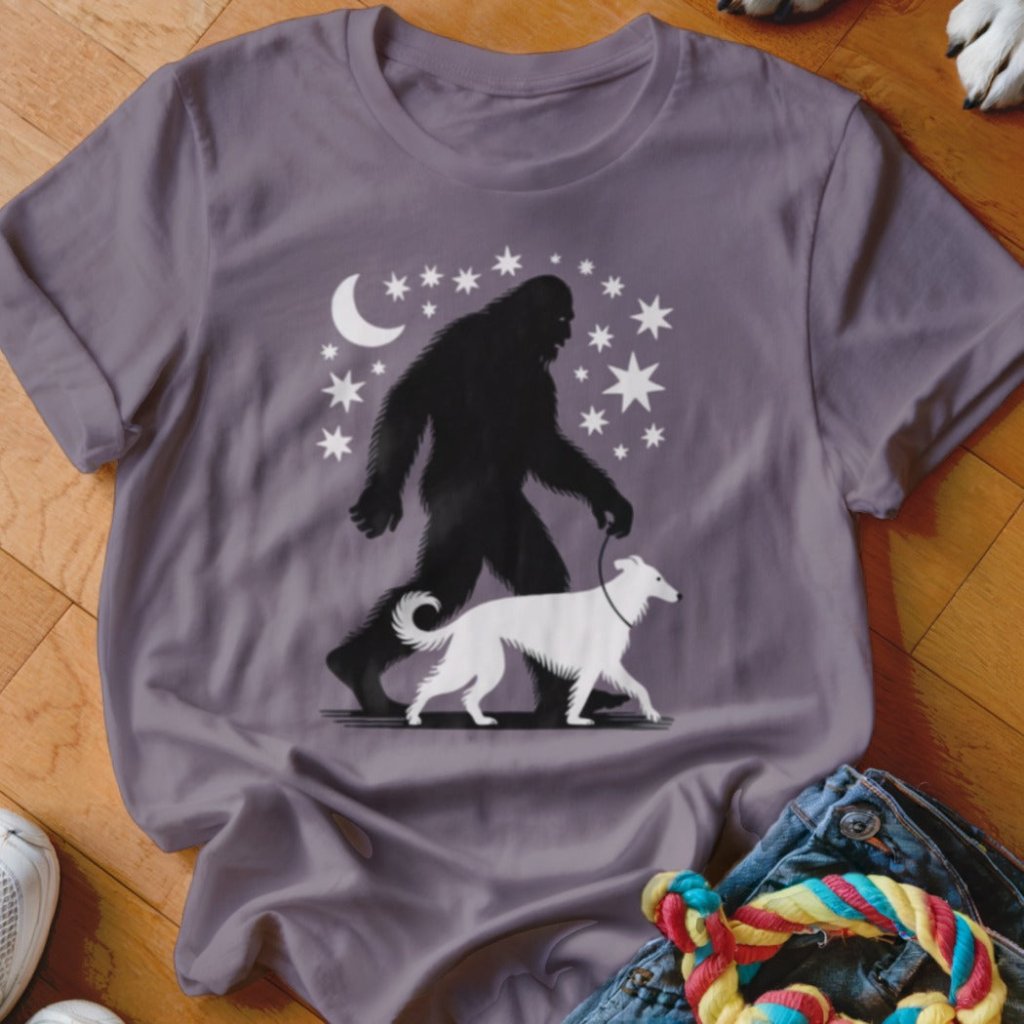 Bigfoot Borzoi Shirt - The Pawsitive Initiative