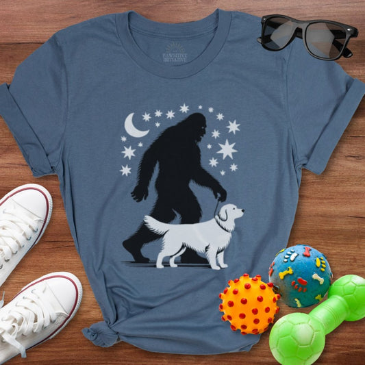 Bigfoot Golden Shirt - The Pawsitive Initiative