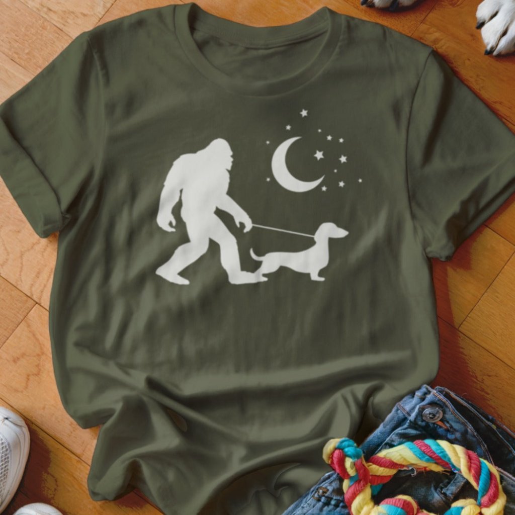 Bigfoot Walking Doxie Shirt - The Pawsitive Initiative