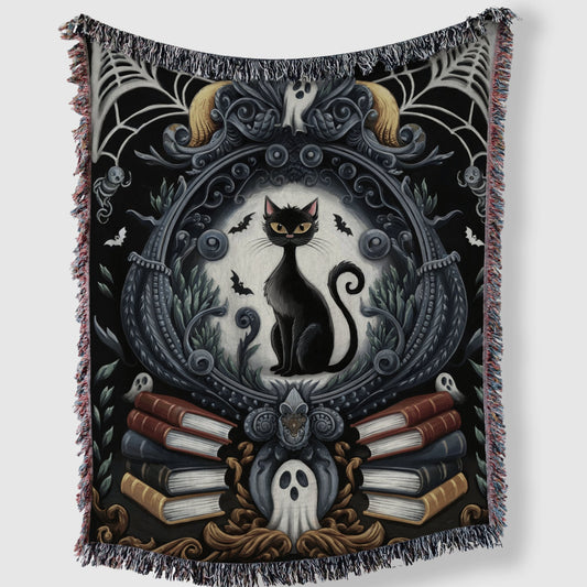 Black Cat Halloween Blanket - The Pawsitive Initiative