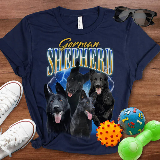 Black German Shepherd Bootleg Shirt - The Pawsitive Initiative