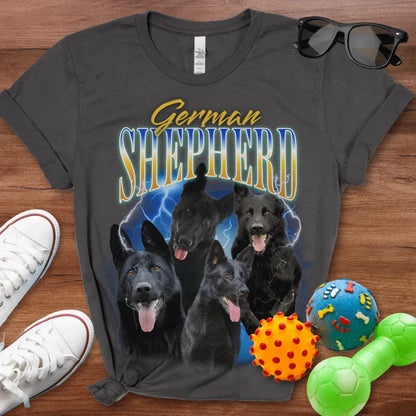 Black German Shepherd Bootleg Shirt - The Pawsitive Initiative