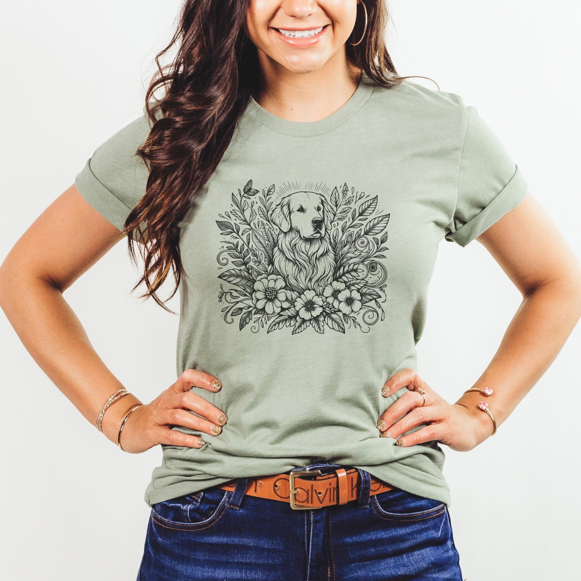 Bohemian Golden Retriever Shirt - The Pawsitive Initiative