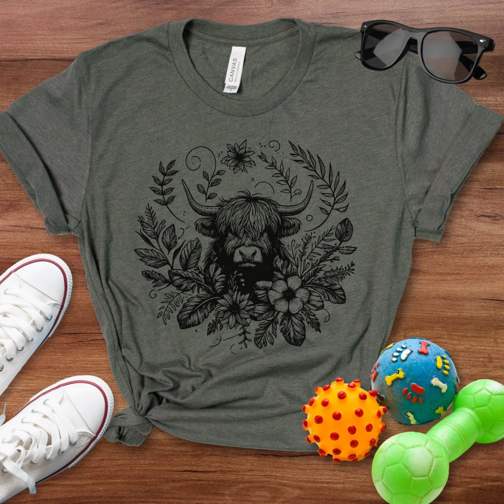 Bohemian Highland Cow Shirt - The Pawsitive Initiative