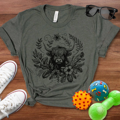 Bohemian Highland Cow Shirt - The Pawsitive Initiative