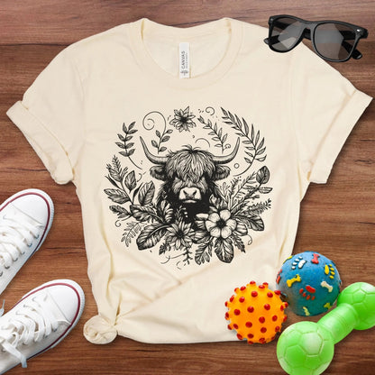 Bohemian Highland Cow Shirt - The Pawsitive Initiative