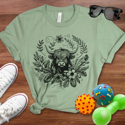 Bohemian Highland Cow Shirt - The Pawsitive Initiative