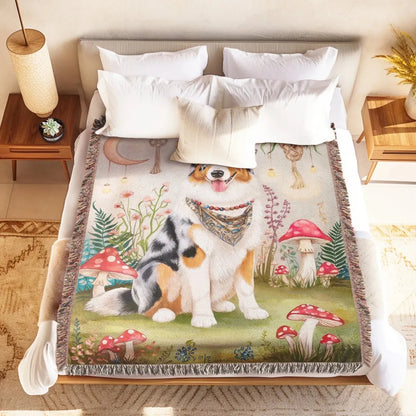 Boho Australian Shepherd Blanket - The Pawsitive Initiative