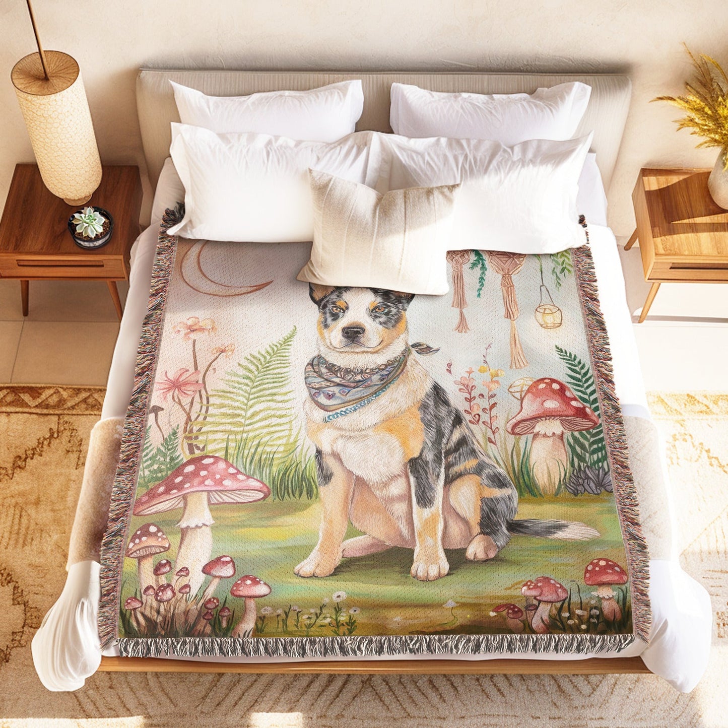 Boho Blue Heeler Blanket - The Pawsitive Initiative