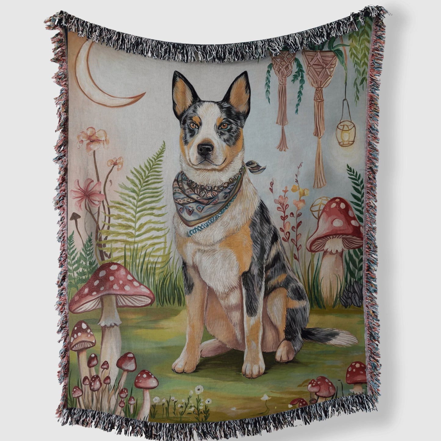 Boho Blue Heeler Blanket - The Pawsitive Initiative