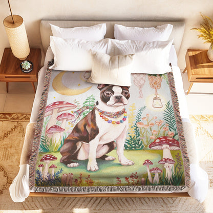 Boho Boston Terrier Blanket - The Pawsitive Initiative