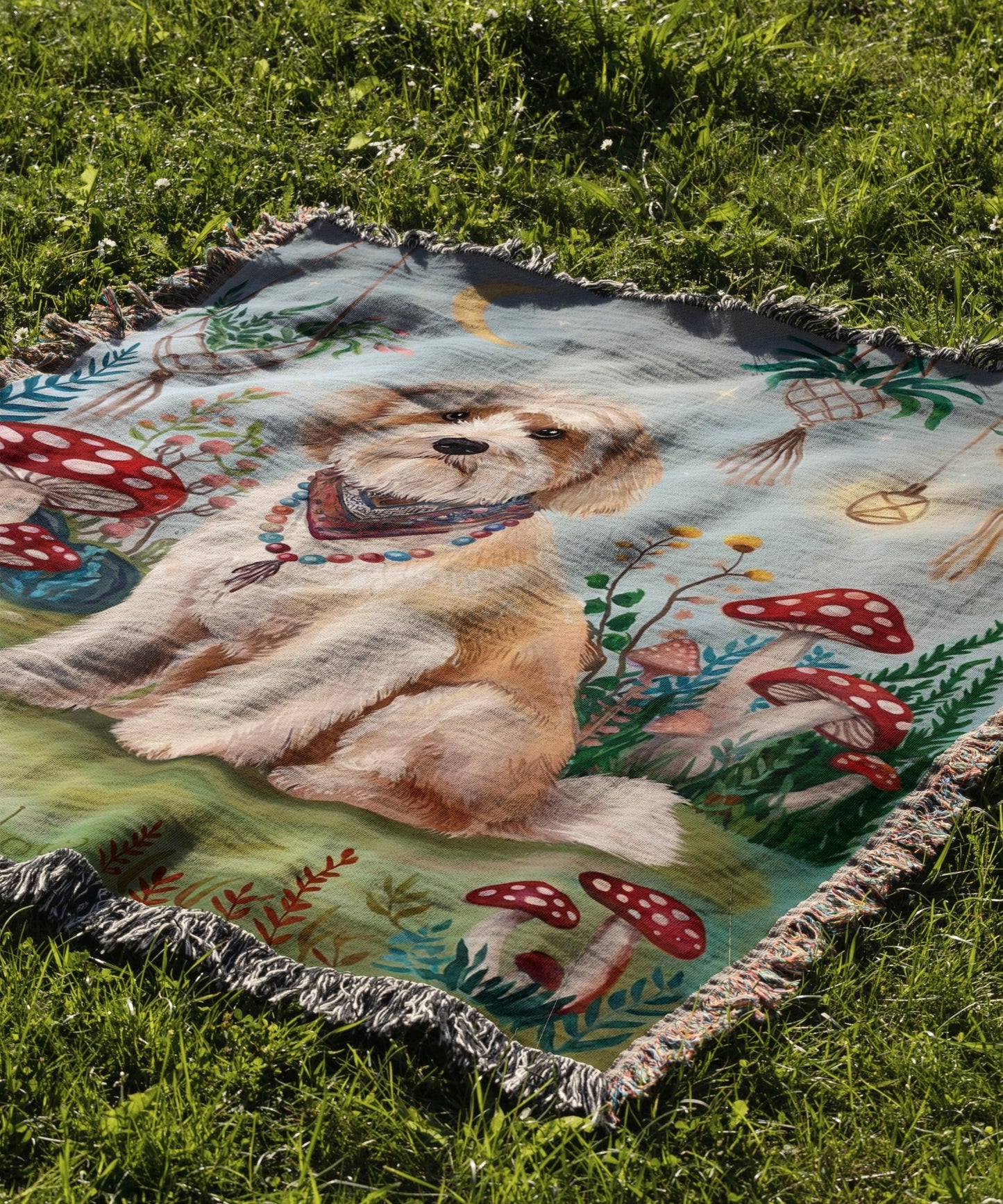 Boho Cavapoo Blanket - The Pawsitive Initiative