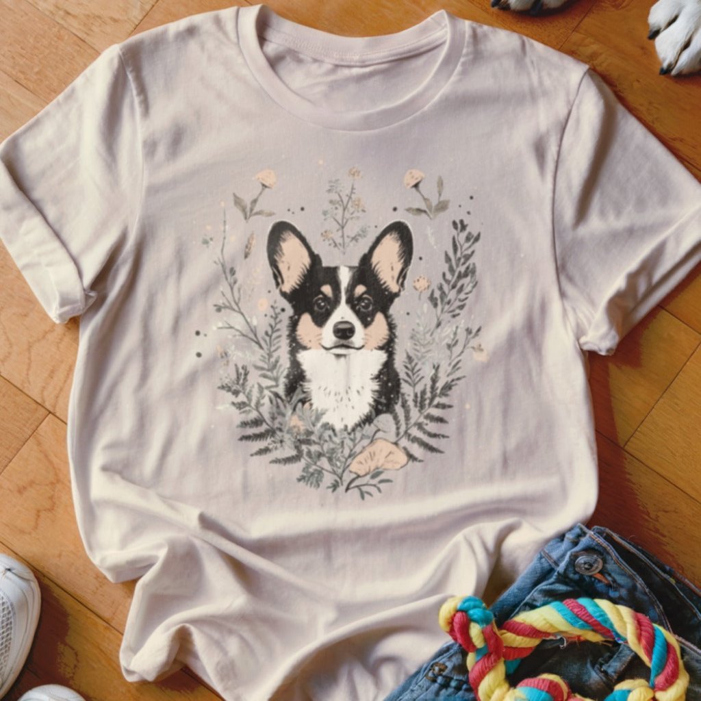 Boho Corgi Shirt - The Pawsitive Initiative