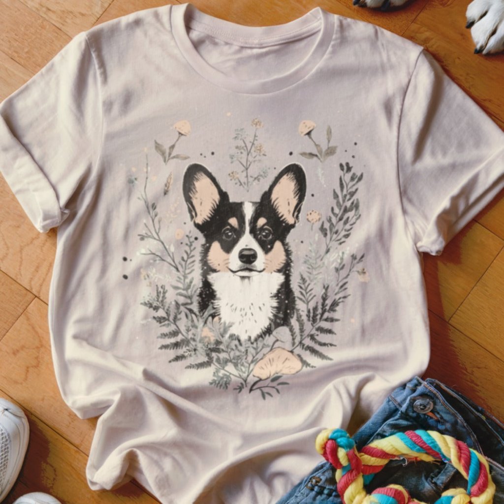 Boho Corgi Shirt - The Pawsitive Initiative