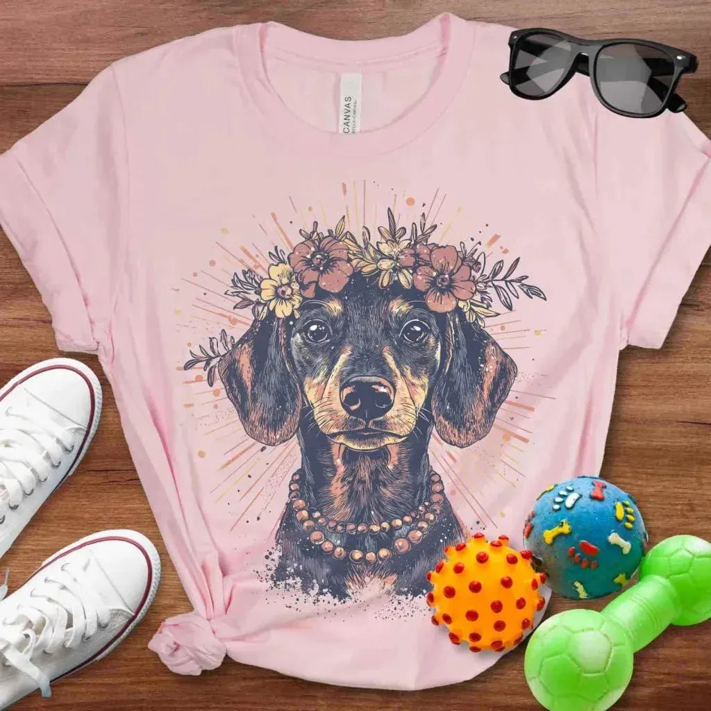 Boho Dachshund Shirt - The Pawsitive Initiative