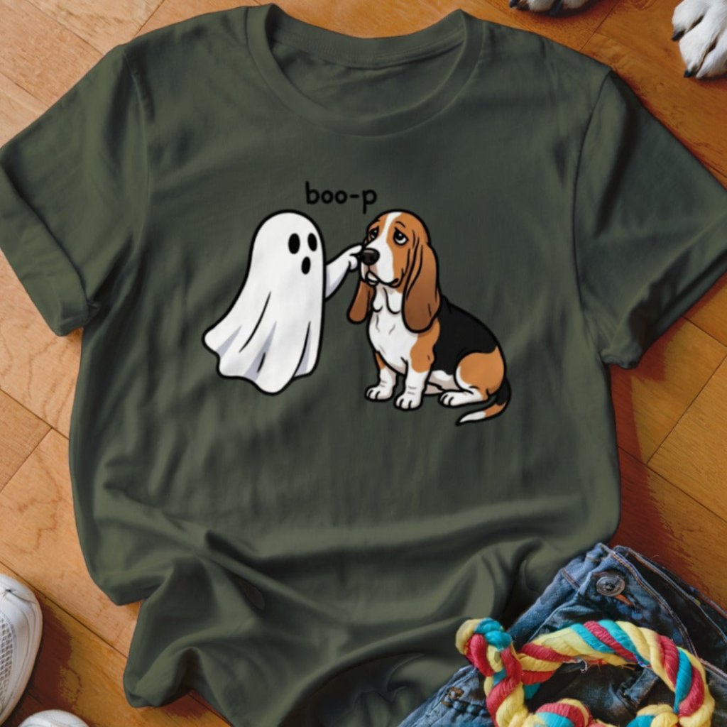 Boo-p Basset Hound Shirt - The Pawsitive Initiative
