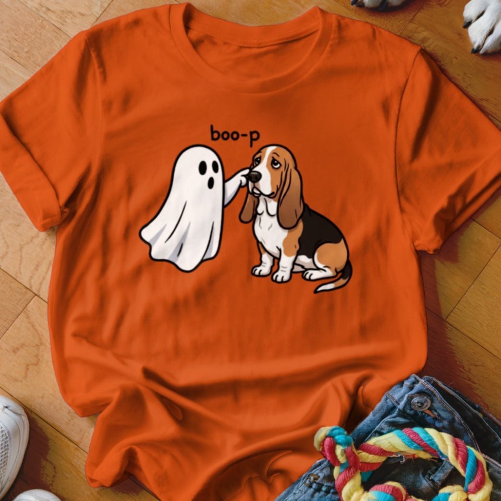 Boo-p Basset Hound Shirt - The Pawsitive Initiative