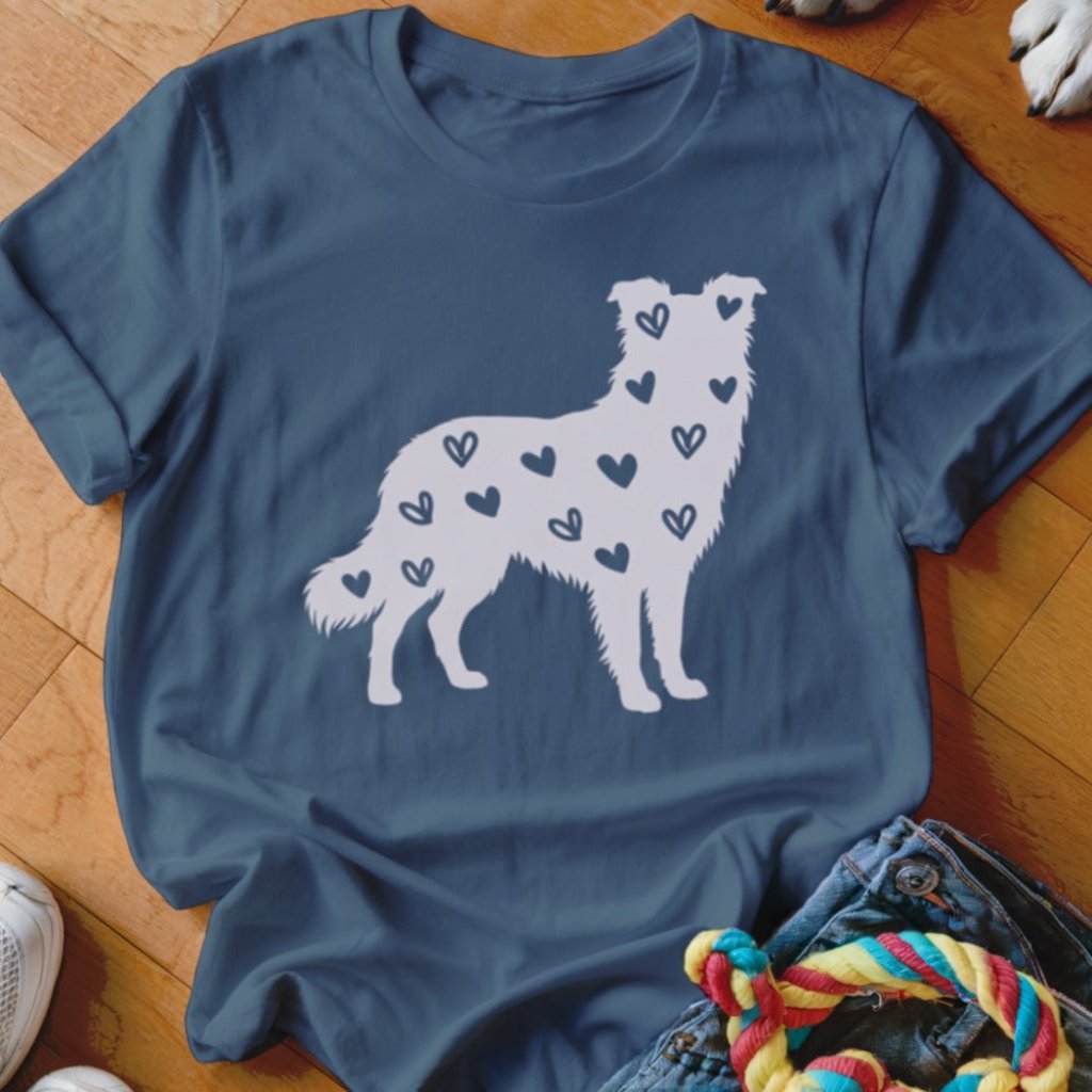 Border Collie Hearts Shirt - The Pawsitive Initiative