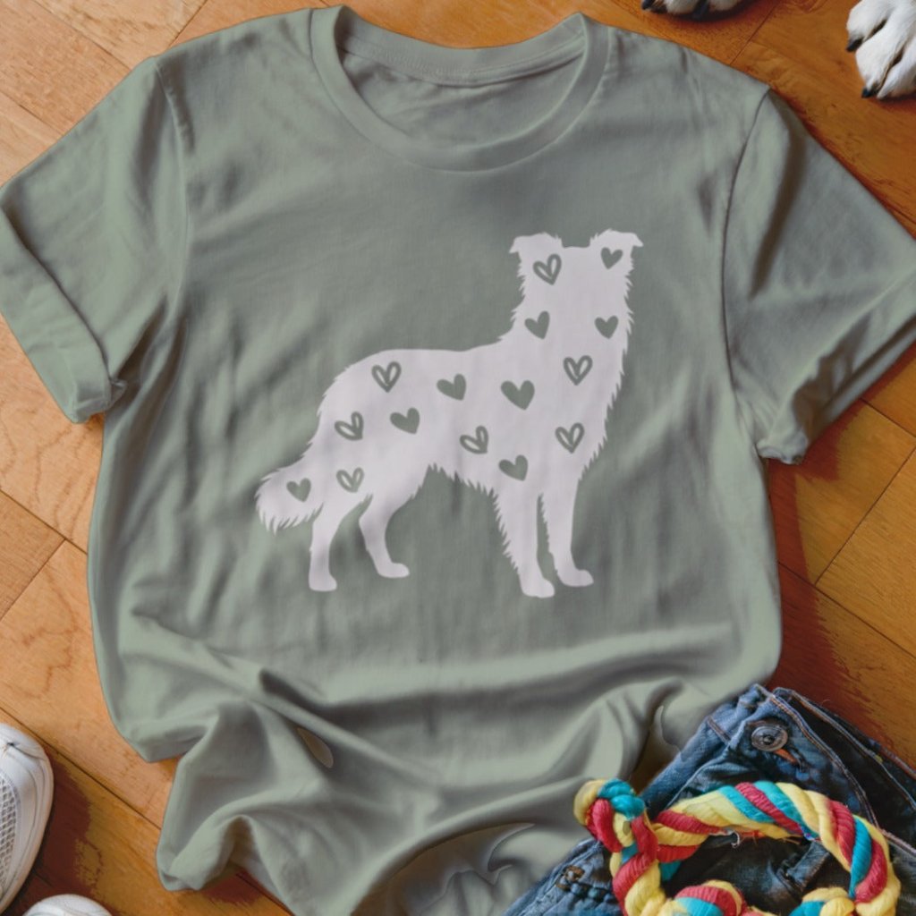 Border Collie Hearts Shirt - The Pawsitive Initiative