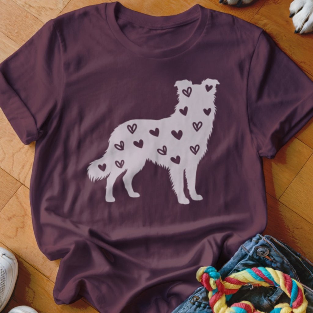 Border Collie Hearts Shirt - The Pawsitive Initiative