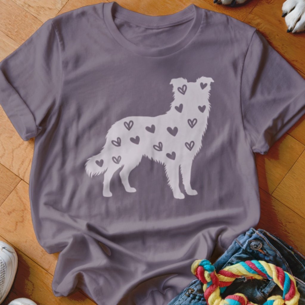 Border Collie Hearts Shirt - The Pawsitive Initiative
