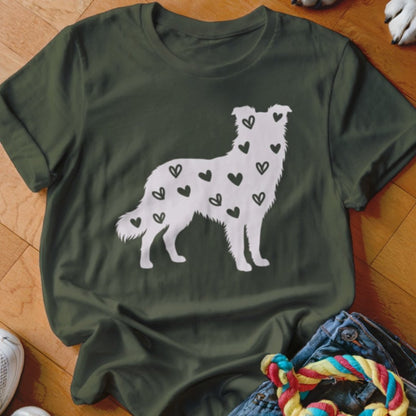 Border Collie Hearts Shirt - The Pawsitive Initiative