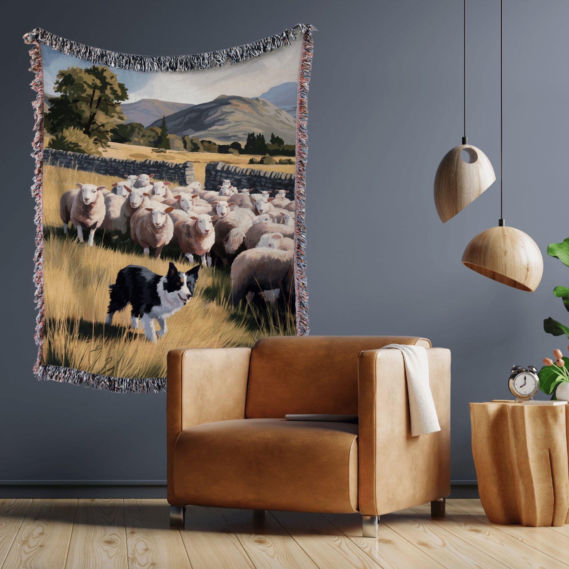 Border Collie Herding Sheep Blanket - The Pawsitive Initiative