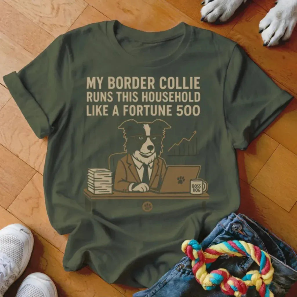 Border Collie Runs This House Shirt - The Pawsitive Initiative