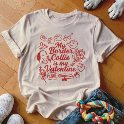 Border Collie Valentine Shirt - The Pawsitive Initiative