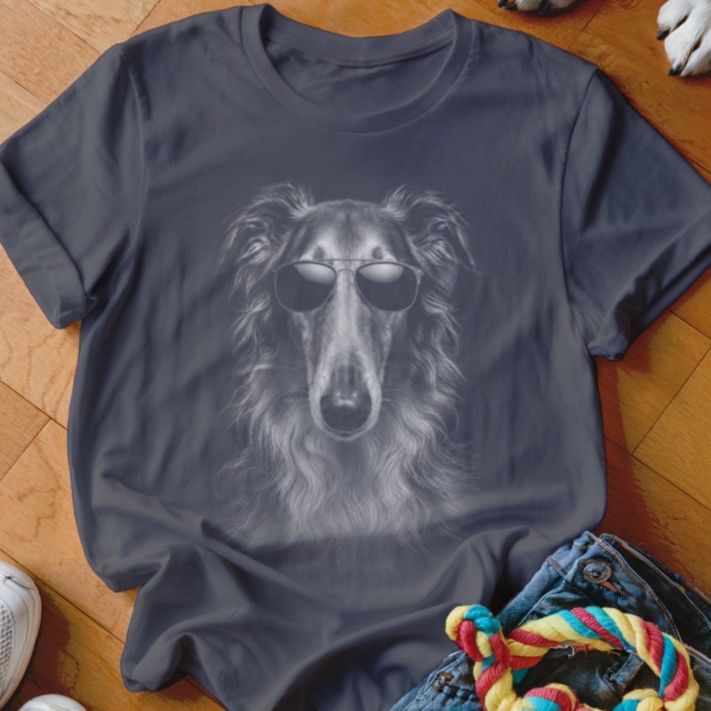 Borzoi in Aviators Shirt - The Pawsitive Initiative