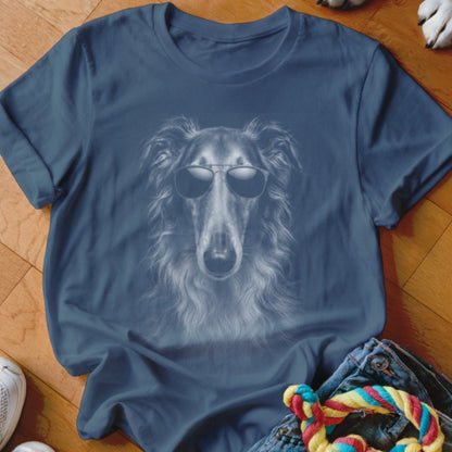 Borzoi in Aviators Shirt - The Pawsitive Initiative