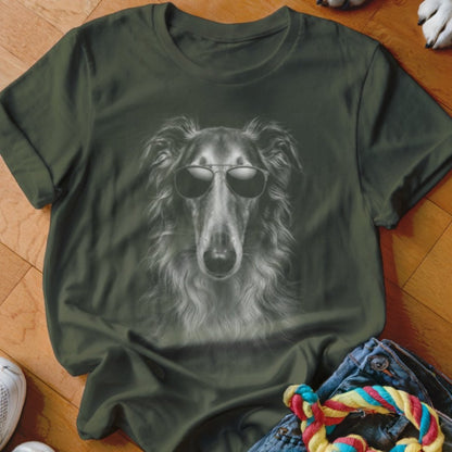 Borzoi in Aviators Shirt - The Pawsitive Initiative