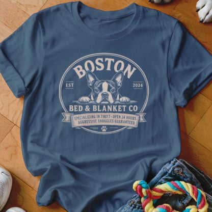 Boston Terrier Bed & Blanket Co Shirt - The Pawsitive Initiative