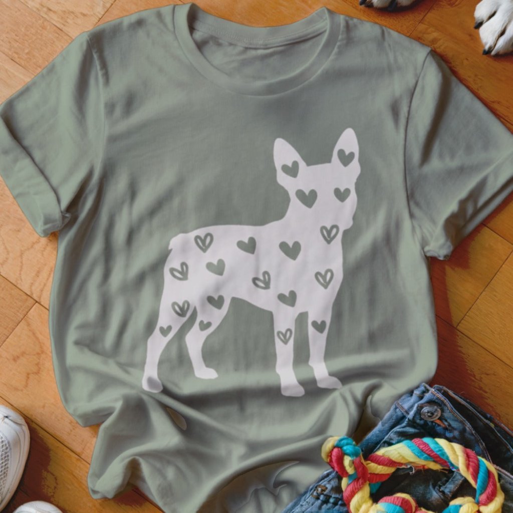 Boston Terrier Hearts Shirt - The Pawsitive Initiative