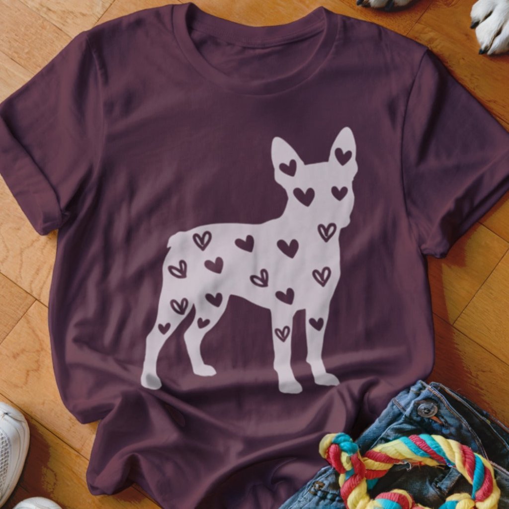 Boston Terrier Hearts Shirt - The Pawsitive Initiative