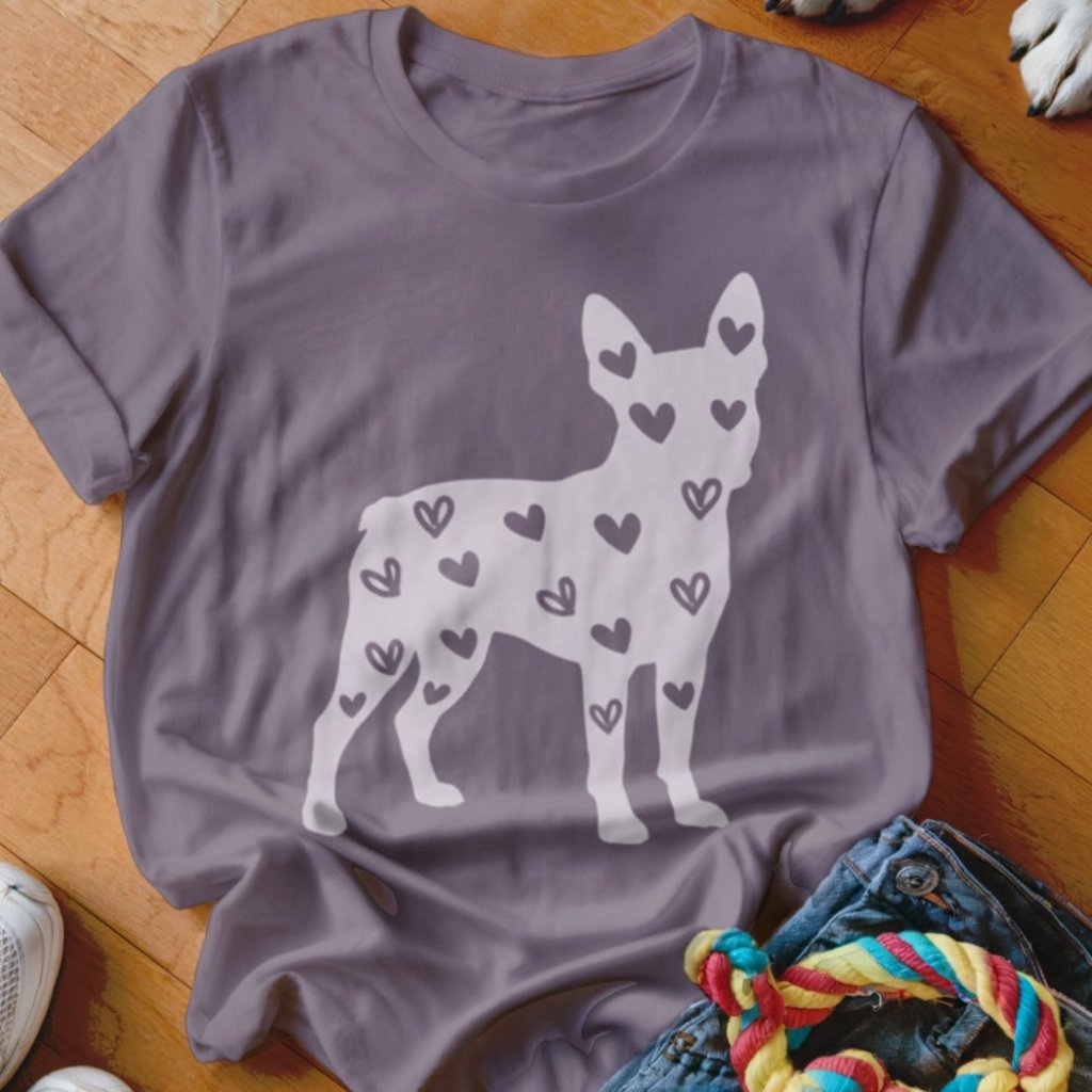 Boston Terrier Hearts Shirt - The Pawsitive Initiative