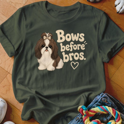 Bows Before Bros Shirt - The Pawsitive Initiative