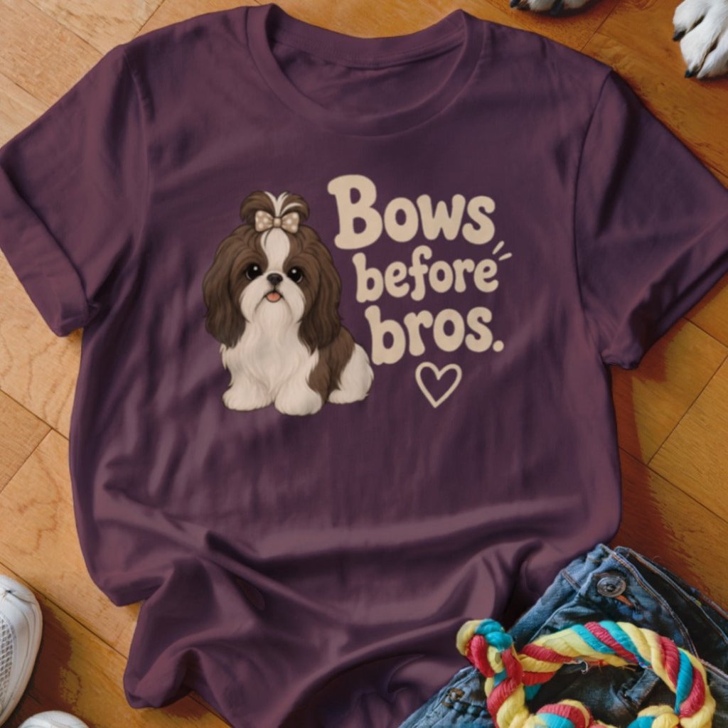 Bows Before Bros Shirt - The Pawsitive Initiative