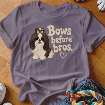 Bows Before Bros Shirt - The Pawsitive Initiative
