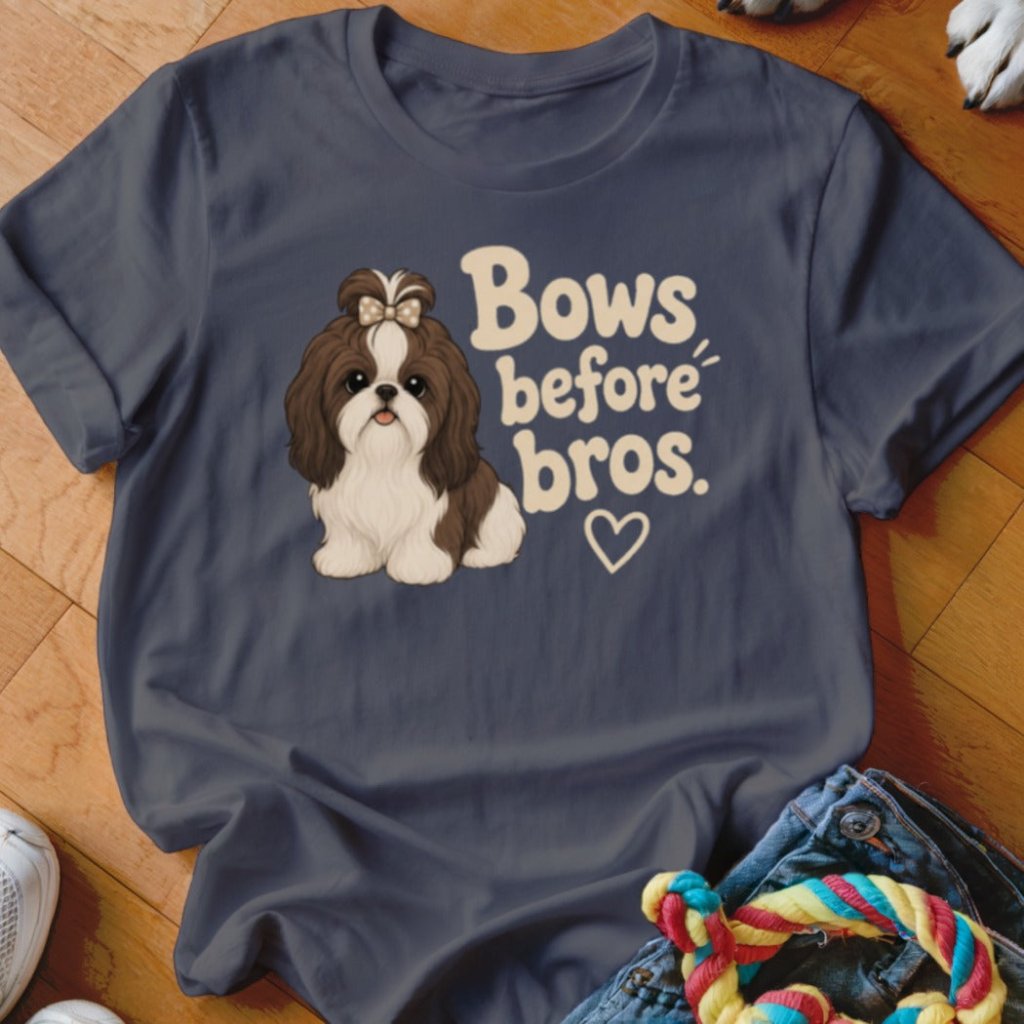 Bows Before Bros Shirt - The Pawsitive Initiative