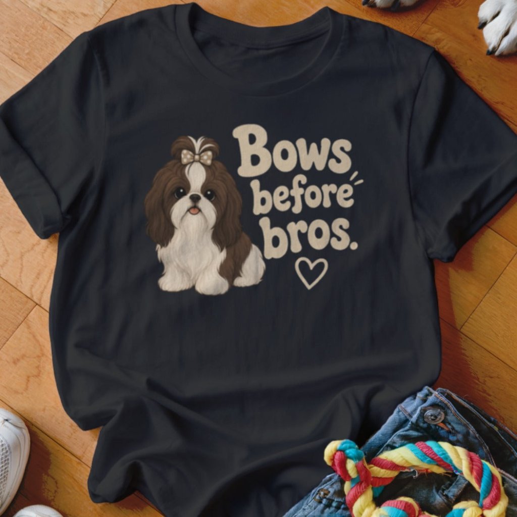 Bows Before Bros Shirt - The Pawsitive Initiative