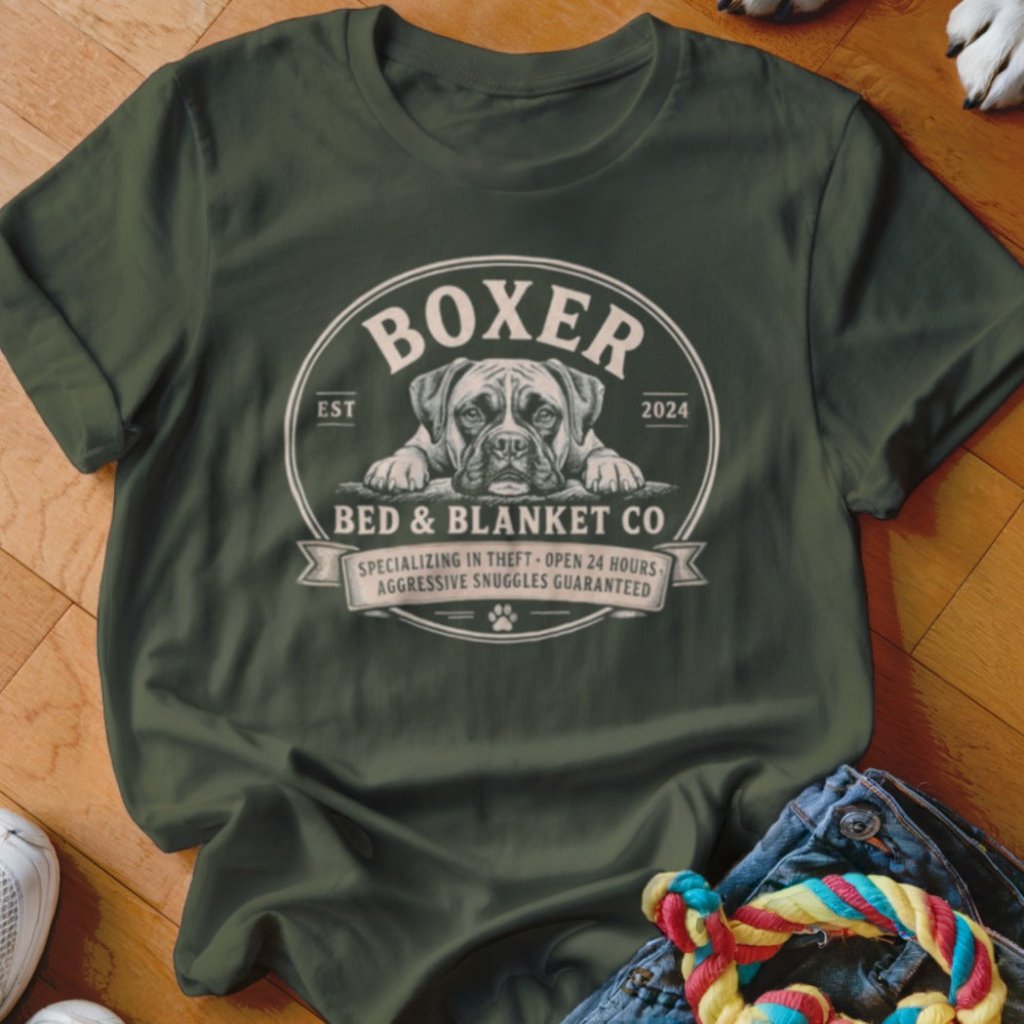 Boxer Bed & Blanket Co Shirt - The Pawsitive Initiative