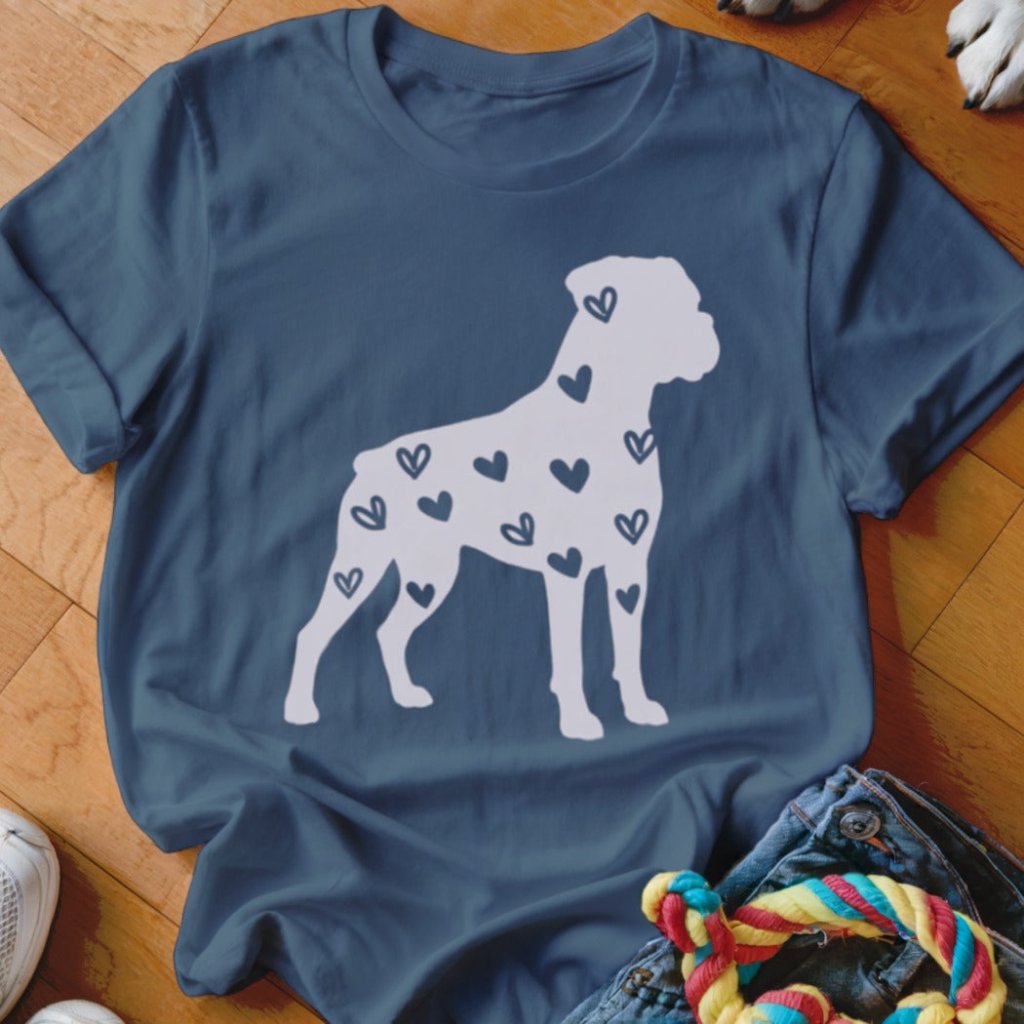 Boxer Hearts Shirt - The Pawsitive Initiative