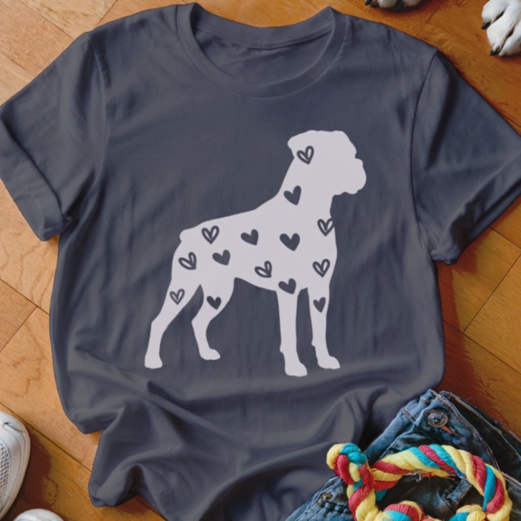 Boxer Hearts Shirt - The Pawsitive Initiative