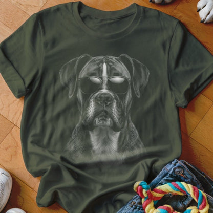 Boxer in Aviators Shirt - The Pawsitive Initiative