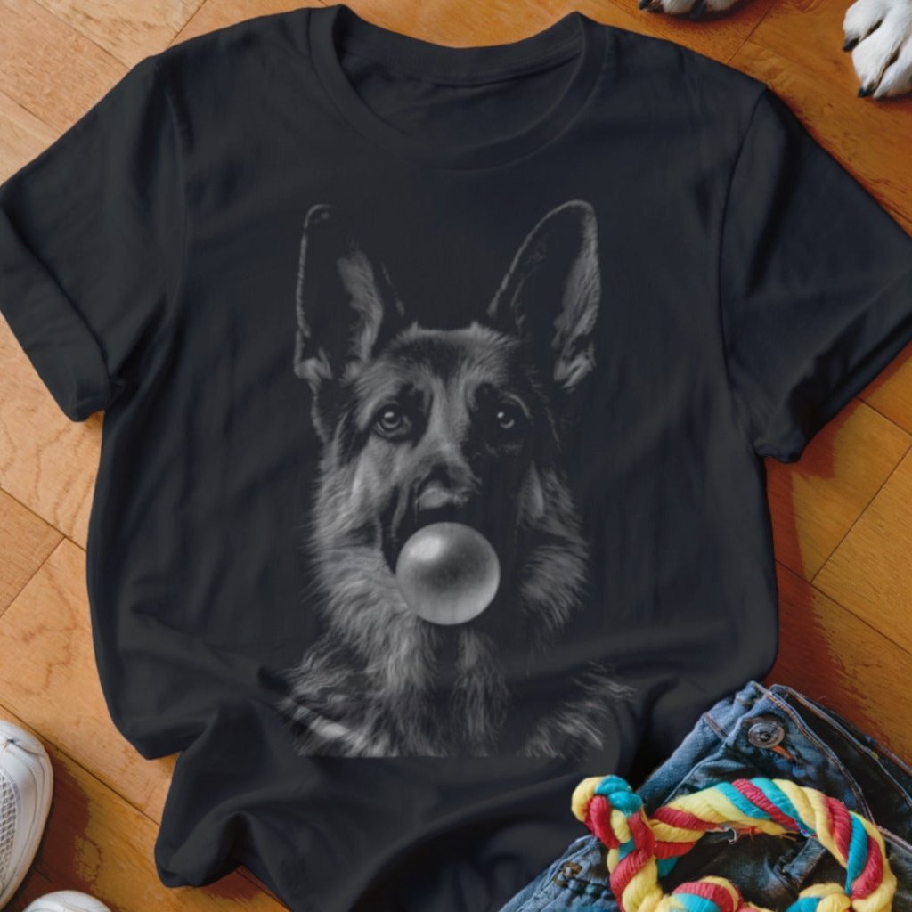 Bubblegum Shepherd Silhouette Shirt - The Pawsitive Initiative