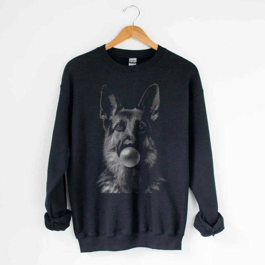 Bubblegum Shepherd Silhouette Sweatshirt - The Pawsitive Initiative