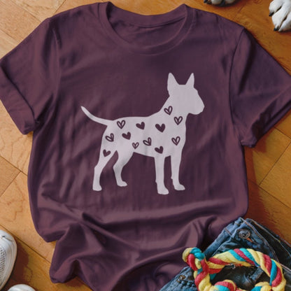 Bull Terrier Hearts Shirt - The Pawsitive Initiative