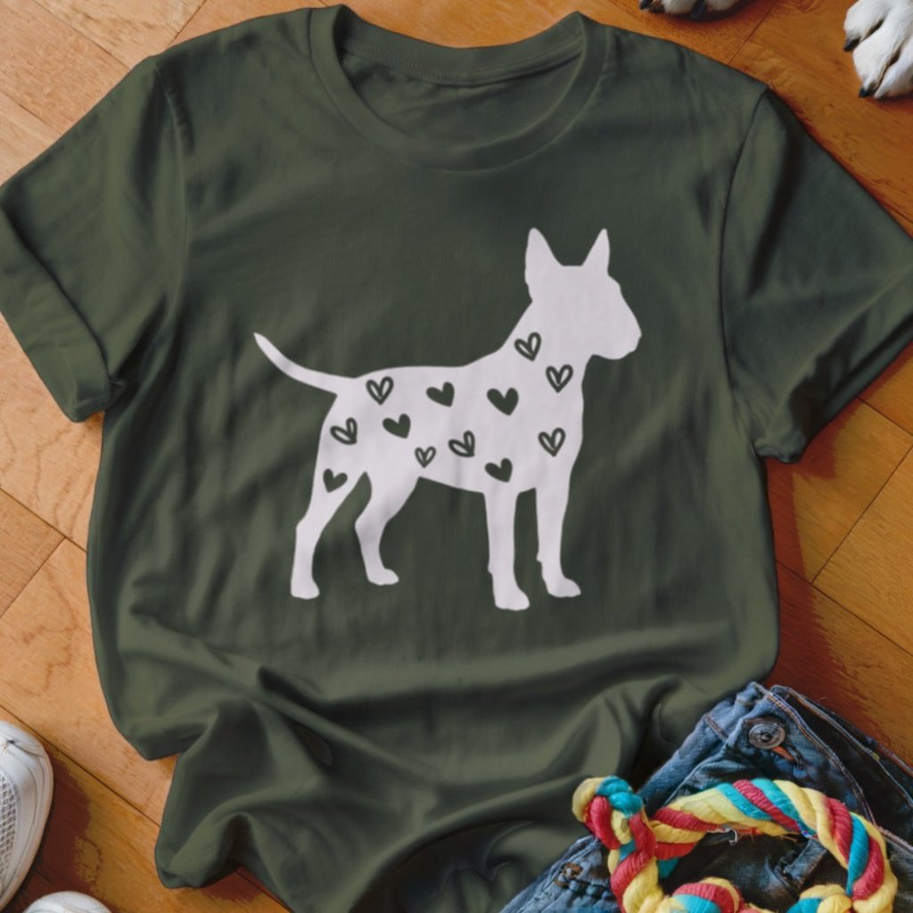 Bull Terrier Hearts Shirt - The Pawsitive Initiative